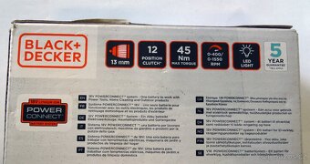 BLACK&DECKER Aku vrtací šroubovák s příklepem - 2