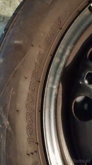Rafky s pneu 195/55 r15 - 2