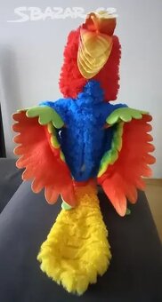 Mluvící papoušek 28 cm plyšový robot - 2