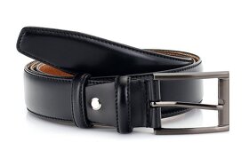 Pánský kožený opasek M3506 o šířce 3,5 cm - 2