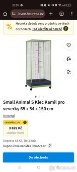 Klec Šedo zelená 65 x 54 x 150 - 2