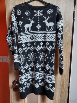 Úžasný zimní - vánoční šaty / svetr - 2