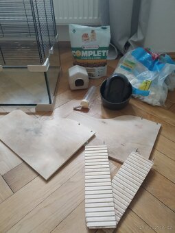 Klec pro drobné hlodavce se skleněným spodkem - 2