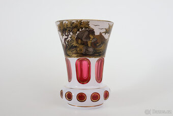 Váza přejímané sklo Wolfgang Berndt Nový Bor - 2