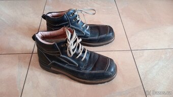 Zimní kožená obuv, vel. 45 - 2