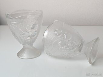 Skleněné poháry třešně - 2