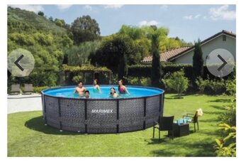 Nový Bazén Florida 4,57x1,32 m - motiv RATAN - 2