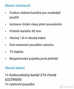 El . kartáč na vysoušeni vlasů - 2