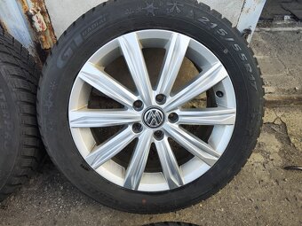 17"zimní alu sada Stockholm 5x112 origo VW Touran 2 215/55 - 2