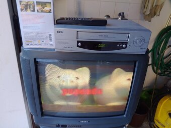 VHS Videorekordér ECG model VH 522 + VHS kazety - 2