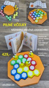 Dřevěné montessori naučné hry a pomůcky - 2