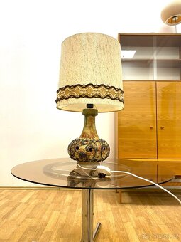 Retro velká lampa 70. léta keramika - 2