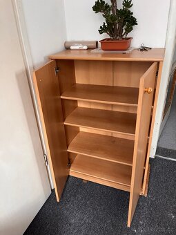 Předsíňový set – botník + věšák + velké zrcadlo - 2