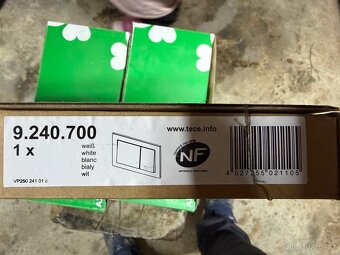 Ovládací tlačítko Tece Base plast bílá lesk - 2