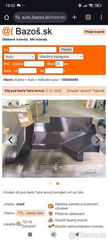 Díl pod dveře Tatra terno - 2