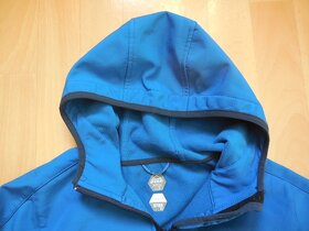 chlapecká Mc Kinley tm.modrá bunda, softshell, kapuce jaro 1 - 2