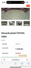 Nárazník Toyota Yaris (před facelift 1999-2002) - 2