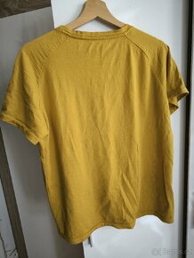 Hořčicové merino tričko - 2