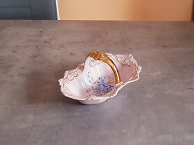 Růžový porcelán-košíček - 2