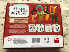 Dřevěné kostky s písmeny - 2