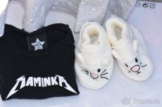 Šaty Next + body little rock star + capáčky - 2