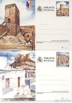 4 dopisnice Španělska z 1989/1990 - 2