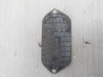 Jawa 98 Robot výrobní štítek - 2