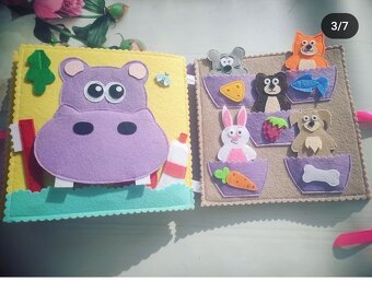 Quiet book.Plstěná kniha.Dárek pro holčičku.Montessori hračk - 2