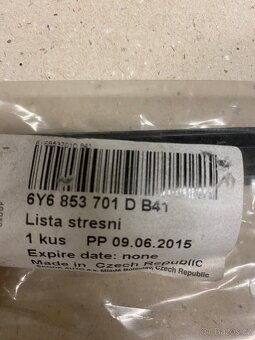 Střešní lišta Fabia 6Y6853701DB41 - 2