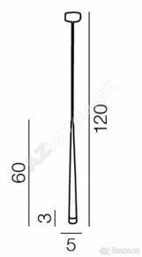 3ks moderní designové závěsné svítidlo - 2