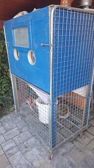 Mobilní pískovací box 768l rozkládací. - 2