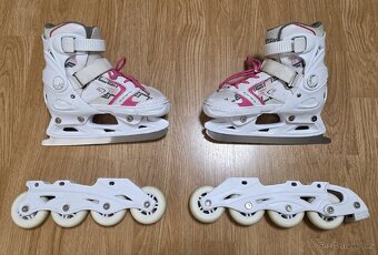 Roztahovací dětské brusle Tempish 2v1 vel. 33-36 - 2