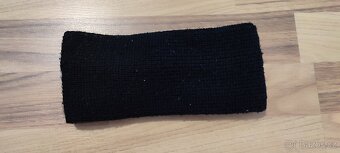 Zimní čelenka s perlami, černá - 2