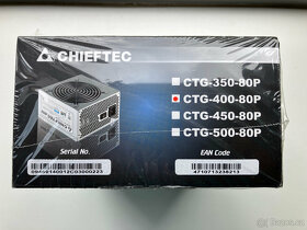 CHIEFTEC CTG-400-80P 400W A80 serie, 12 cm větr., 80+, akt. - 2