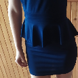 Modré šaty vel.S - 2