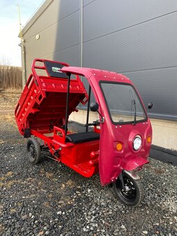 Elektro Pracovní Tříkolka - Tuk Tuk | 600kg nosnost | 45km/h - 2