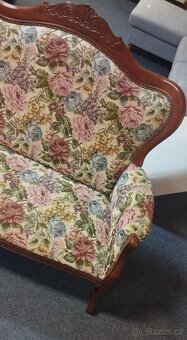 Staré Sofa/Křeslo pro dvě osoby 130x112x45 cm. - 2