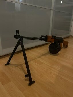 Airsoftový kulomet RPK-1101 - celokov, pravé dřevo, EBB - 2