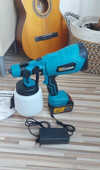 Stříkací Aku pistole Gisam, pro baterie Makita 18V, nová. - 2