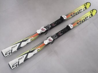 Prodám lyže Völkl SL Racetiger. Velikost 150cm. - 2