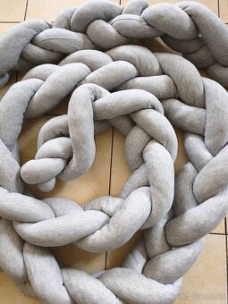 Mantinel provazový šedý cca 3,2m - 2