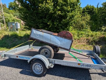 Vozík přívěs za malotraktor nebo čtyřkolku 155x95 cm - 2