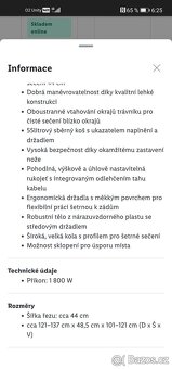 NOVÁ Elektrická sekačka PARKSIDE PERM 1800 A1 1800W - 2