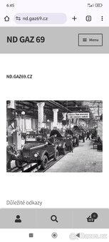Gaz 69 - narážky předního okna a pedálů - ORIGINÁL - 2