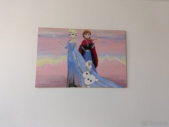 Ručně malovaný obraz Ledové království - 2