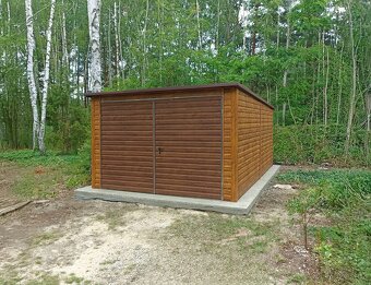Plechová garáž 3,5x5m. - 2