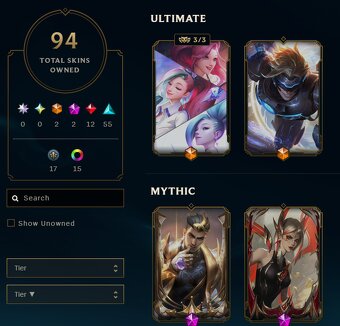 League of legends účet dia4 - 2