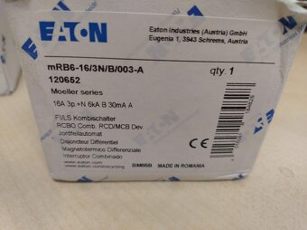 Proudový chránič s jističem mRB6-16/3/N/B003-A - 2