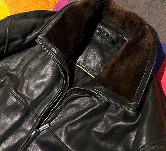 PÁNSKÁ  KOŽÁRNA-KOŽENÁ BUNDA 100% LEATHER ZATEPLENÁ 2V1 - 2