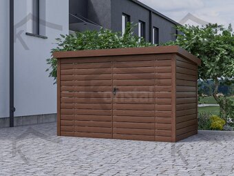 Moderní přístřešek na popelnice 3x1m - 2